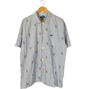 Polo Ralph Lauren Sleepwear Sailor Bear Striped Button Down Size Large